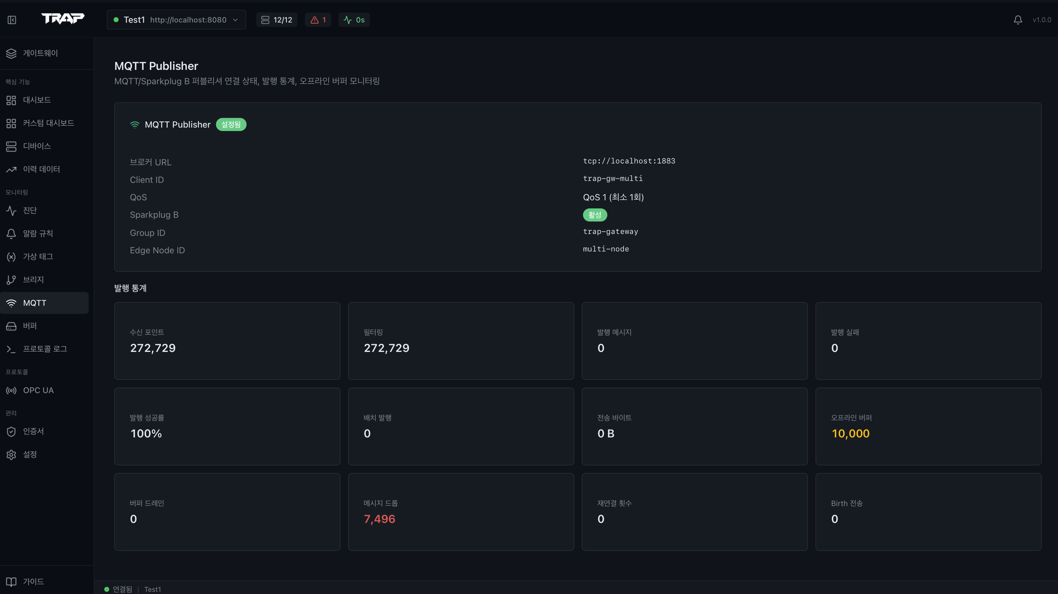 TRAP Client — MQTT